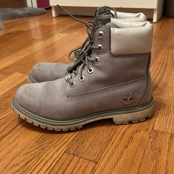 Light Grey Timberland Boots - Picture 1 of 5